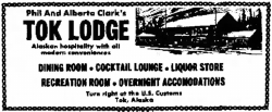 Tok Lodge, Alaska Highway, 1968